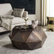 Safavieh Home Collection Astrid Geometric Copper Faceted Coffee Table