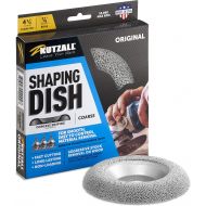 Kutzall Original Shaping Dish - Coarse, 4-1?2 (114.3mm) Dia. X 7?8 (22.2mm) Bore - Woodworking Angle Grinder Attachment for DeWalt, Bosch, Milwaukee, Makita. Abrasive Tungsten Carb
