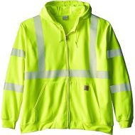 Carhartt Mens 100503 Class 3 High-Visibility Zip-Front Sweatshirt - XX-Large - Bright Lime