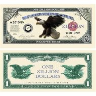 American Art Classics Wholesale Pack of 1000 - Zillion Dollar Novelty Money Bills