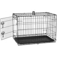 AmazonBasics Single Door & Double Door Folding Metal Dog Crate