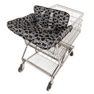 Goldbug Packable Shopping Cart and High Chair Cover Geo- Black/White