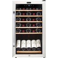 [아마존베스트]Whynter FWC-341TS 34 Bottle Freestanding Wine Refrigerator with Display Shelf and Digital Control, Stainless Steel, One Size