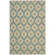 Rug Squared Olympia Southwestern Contemporary Area Rug (OLY02), 8-Feet by 10-Feet 6-Inches, Beige Turquoise