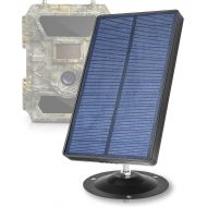 [아마존베스트]CREATIVE XP Trail Camera Solar Panel Kit - Waterproof 12V Solar Charger with 2400 mAh Rechargeable Lithium Battery - Outdoor Power System for All Hunting Cameras