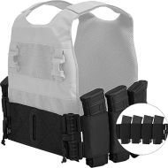PETAC GEAR Carry Elastic Cummerbund,8 AR Mag Pouches for Vest Quick Release Mounting Strap for FCPC LBT LBX (Set)