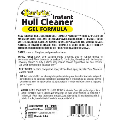  STAR BRITE Instant Hull Cleaner - Gel Spray Formula 32 oz: Automotive