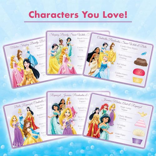  Wonder Forge Disney Princess Enchanted Cupcake Party Game & Disney Princess Matching Game for Girls & Boys Age 3 to 5 - A Fun & Fast Princess Memory Game,Original Version