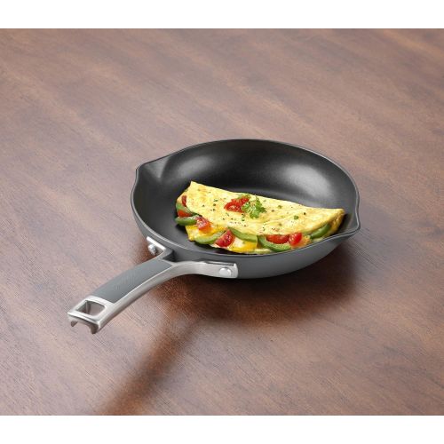  [아마존베스트]Calphalon Easy System Nonstick Omelette Pan, 8, Black