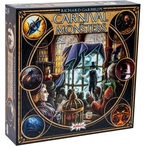  AMIGO Richard Garfield’s Carnival of Monsters Deck Building & Set Collecting Board & Card Game  Explore Magical Lands & Gather Exotic Beasts  240 Cards