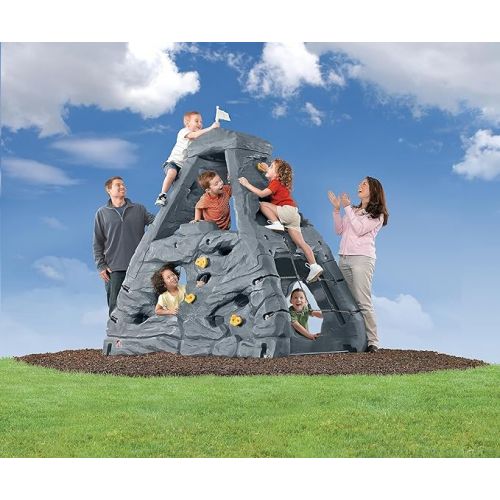 스텝2 Step2 Skyward Summit for Kids, Climbing Wall Playset for Toddlers, Ages 4 ?8 Years Old, Easy to Assemble Kids Outdoor Playground for Backyard