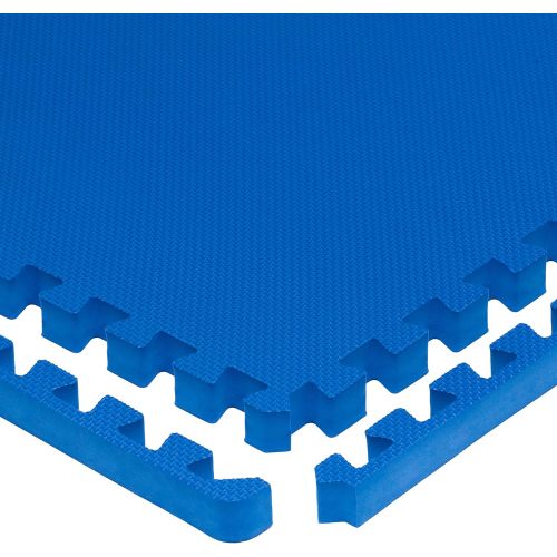  ProSource Extra Thick Puzzle Exercise Mat 34” or 1, EVA Foam Interlocking Tiles for Protective, Cushioned Workout Flooring for Home and Gym Equipment
