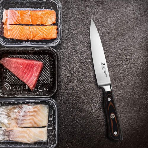  TUO Chef Knife 6 inch Cooks Knife Professional Kitchen Knife German Stainless Steel Gyuto Knife G10 Ergonomic Handle with Gift Box Legacy Series