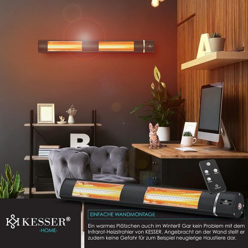  [아마존베스트]Kesser Infrared Radiant Heater, 3000 W Infrared Radiant Gastro Bar Multi Heater, Quartz Infrared Heater, Patio Heater, Changing Table Heater, Infrared Wall Radiant Heater