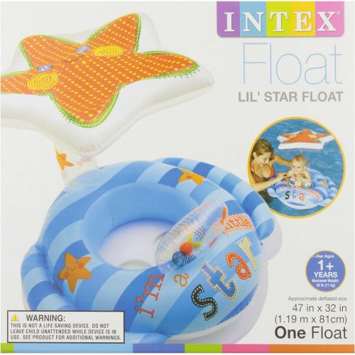 인텍스 Intex 56582EP Inflatable Lil Star Baby Float, 47 x 32 Inch