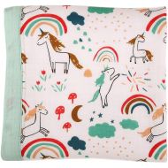 LittleJump Unicorn Print Baby Blanket - Unisex Bamboo Toddler Blanket for Boys and Girls - Oversized 47 x...