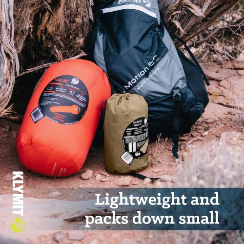  Klymit Insulated Static V Sleeping Pad, Lightweight, 2.5 Inches Thick, Sleep Comfort for Backpacking, Cold Weather Camping and Hiking, Inflatable Camping Mattress