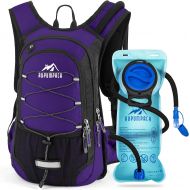 RUPUMPACK Hydration Backpack Insulated Hiking: 15L Hydration Pack for Kids Women Men - Lightweight Water Hydro Backpack Mochila with 2L Bladder for Climbing Cycling Running Rave Bi