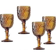 [아마존베스트]Godinger Owl Stemmed Glasses Goblets, Drinking Glass - Set of 4
