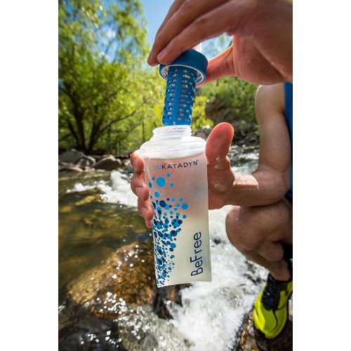  Katadyn BeFree 0.6L Water Filter, Fast Flow, 0.1 Micron EZ Clean Membrane for Endurance Sports, Camping and Backpacking (8019639)