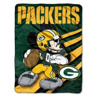 The Northwest Company NFL Green Bay Packers Mickey Mouse Ultra Plush Micro Super Soft Raschel Throw Blanket
