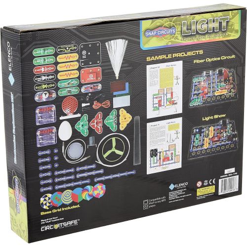  [아마존베스트]Snap Circuits LIGHT Electronics Exploration Kit | Over 175 Exciting STEM Projects | Full Color Project Manual | 55+ Snap Circuits Parts | STEM Educational Toys for Kids 8+,Multi