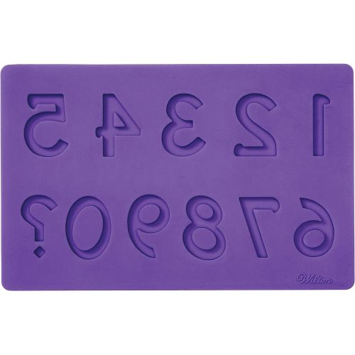  Wilton Silicone Letters and Numbers Fondant and Gum Paste Molds, 4-Piece - Cake Decorating Supplies: Kitchen & Dining