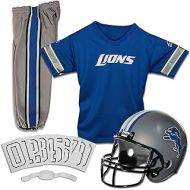 Franklin Sports Detroit Lions Kids Football Uniform Set - NFL Youth Football Costume for Boys & Girls - Set Includes Helmet, Jersey & Pants - Medium