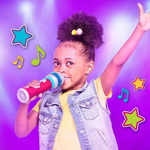  [아마존베스트]Battat  Musical Light Show Microphone  Light-Up Sing-Along Mic with 5 Songs and Record Functions for Kids 2 Years + (Bluetooth)