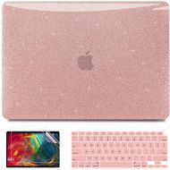 [아마존베스트]MacBook Air 13 Inch Case 2020 2019 2018 Release A2337 M1 A2179 A1932, Anban Glitter Bling Smooth Protective Laptop Shell Slim Cover with Keyboard Cover for Mac Air 13 with Retina D