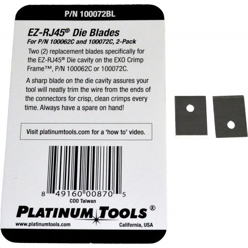  Platinum Tools EZ-RJ45 Die Replacement Blade Clamshell Accessory Box (100072BL)