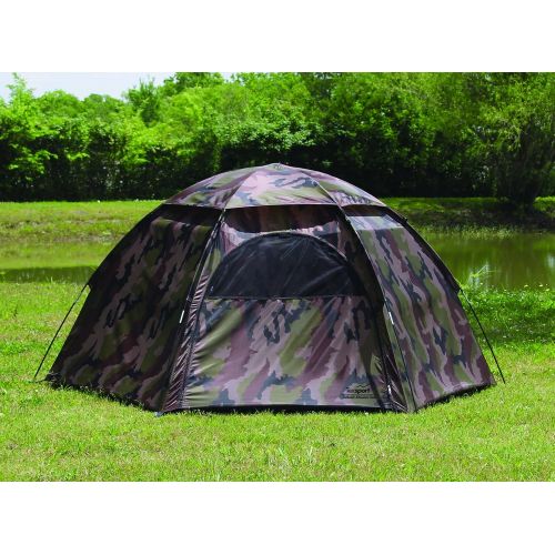  Texsport 01113 Hide-A-Way Camouflage Hexagon Dome Tent