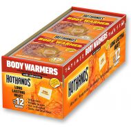 HotHands Body Warmers with Adhesive - Long Lasting Safe Natural Odorless Air Activated Warmers - Up to 12 Hours of Heat - 40 Individual Warmers