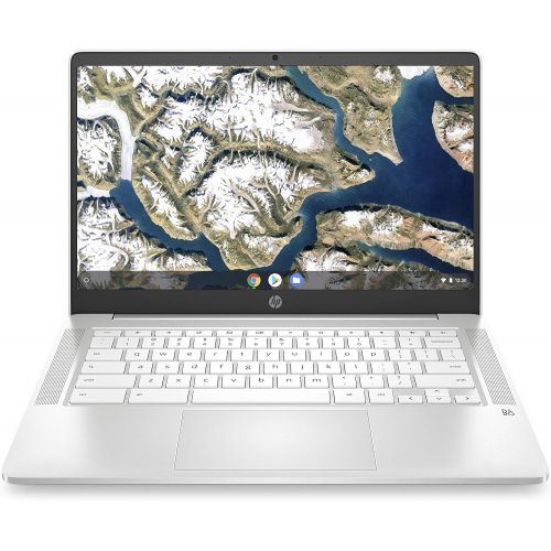  Amazon Renewed HP Chromebook 14-inch FHD Laptop, Intel Celeron N4000, 4 GB RAM, 32 GB eMMC, Chrome (14a-na0060nr, Ceramic White) (Renewed)