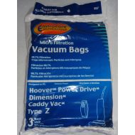 EnviroCare Hoover Power Drive, Dimension, Caddy Vac Type Z Vacuum Bags Microfiltration with Closure - 3 Pack