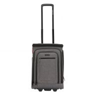 Travelers Club Luggage 20 Top Expandable Rolling Upright W/USB Port Connector, Dark Gray Suitcase Carry