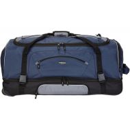 Travelers Club 36 ADVENTURE Double Packing Compartment Rolling Duffel, Navy with Gray Color Option