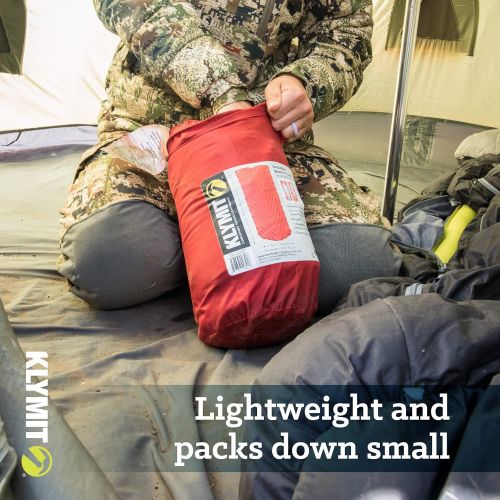  [아마존베스트]Klymit Camping KLYMIT STATIC V LUXE Sleeping Pad Extra Wide 30 inches Best Gear Backpacking Air mattress
