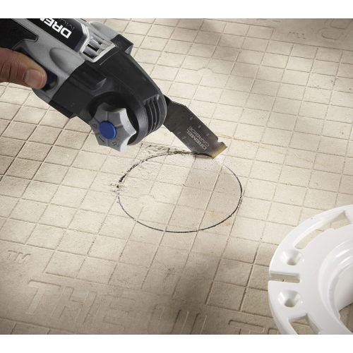 Dremel MM485B 3-Pack Carbide Oscillating Tool Blade Kit, Flush Cut Blades Ideal for Cutting Wood and Metal - Universal Quick- Fit System Fits Bosch, Makita, Milwaukee, and Rockwell