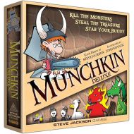 Munchkin Deluxe Board Game (Base Game), Family Board & Card Game, Adults, Kids, & Fantasy Roleplaying Game, Ages 10+, 3-6 Players, Avg Play Time 120 Min, From Steve Jackson Games