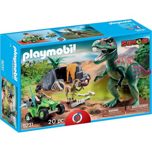 플레이모빌 Playmobil Explorer Quad with T-Rex