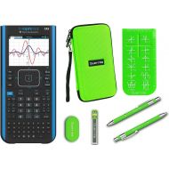 [아마존베스트]Texas Instruments Ti Nspire CX II CAS Graphing Calculator + Guerrilla Zipper Case + Essential Graphing Calculator Accessory Kit, Black (Green)