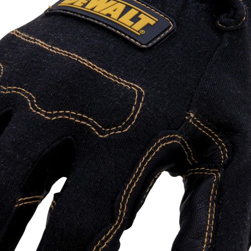  Dewalt Short Cuff Welding and Fabricator Gloves, Abrasion-Resistant Leather Palm, Fire-Resistant Materials, Kevlar Stitching