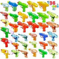 Sloosh 36 Packs Water Gun Toys, Assorted Colors Mini Water Blasters for Pool Play, Party and Outdoor Fun for Boys & Girls