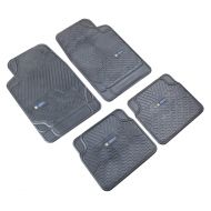 Highland 4647900 Weather Fortress Black Synthetic Rain Floor Mat - 4 Piece