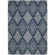 Rug Squared Milford Contemporary Area Rug (MI198), 2-Feet 6-Inches by 4-Feet, Blue