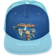 Minecraft Boys Creeper Face Hat - Black and Green Youth Snap Back Hat