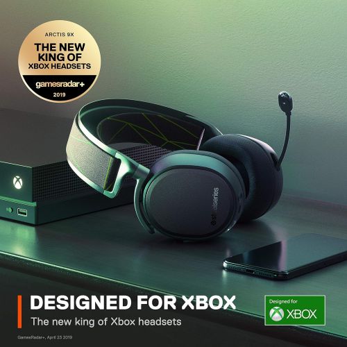  SteelSeries Arctis 9X Wireless Gaming Headset ? Integrated Xbox Wireless + Bluetooth ? 20+ Hour Battery Life ? for Xbox One and Series X