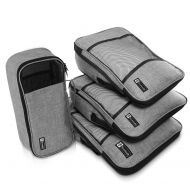 Nomadz Compression Packing Cubes Travel Luggage-Organizer Set Packs More in Less Space
