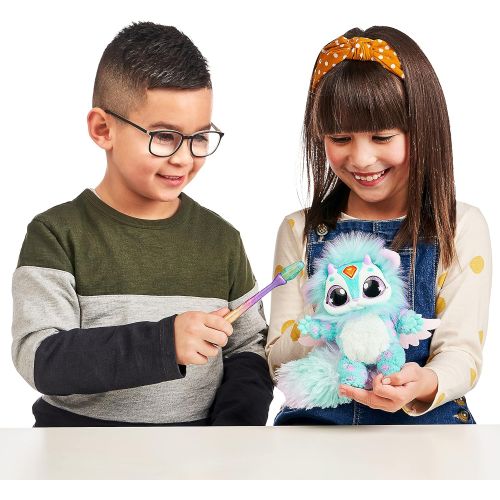  Magic Mixies Magical Misting Cauldron with Interactive 8 inch Blue Plush Toy and 50+ Sounds and Reactions, Multicolor